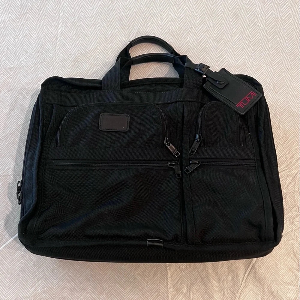 TUMI Alpha Ballistic Bag 2624D3 Organizer Laptop Brief Messenger Made In USA